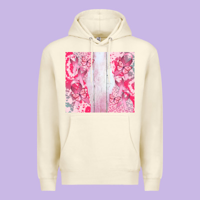 Custom Name  Breast Cancer Premium Hoodie Designed By Cowgirlartshop