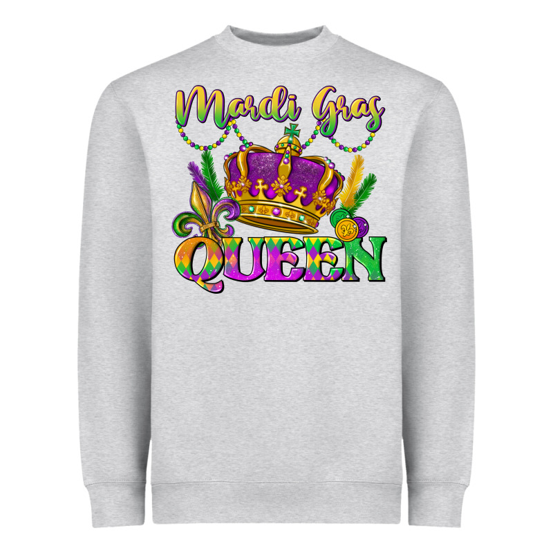 Mardi Gras Queen Heavyweight Sweatshirt by LillyAllenDesigns | Teevron