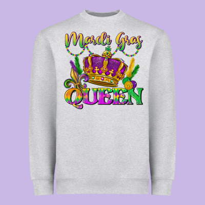 Mardi Gras Queen Heavyweight Sweatshirt Designed By Lillyallendesigns