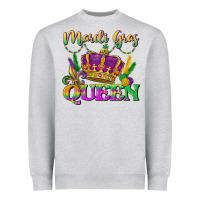 Heather Grey mardi gras queen Heavyweight Sweatshirt - LillyAllenDesigns
