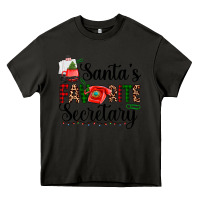 Asphalt santa's favorite secretary Heavy Core Tee - AdoDesignShop