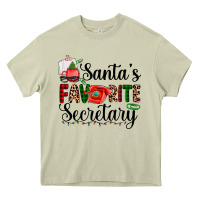 Mossy santa's favorite secretary Heavy Core Tee - AdoDesignShop