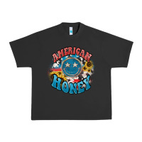 Pigment Black American honey smiley Urban Heavy Tee - NancyCooperArtShop