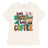 Bone half nurse half coffee Ladies Tee - Jasminsmagicworld