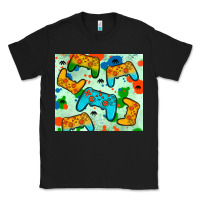 Black gaming controller Classic Tee - JahusDesignShop