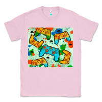 Bubblegum Pink gaming controller Classic Tee - JahusDesignShop