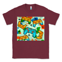 Burgundy gaming controller Classic Tee - JahusDesignShop