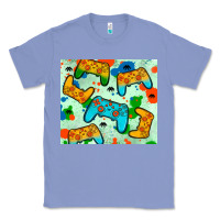 Colony Blue gaming controller Classic Tee - JahusDesignShop
