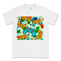 White gaming controller Classic Tee - JahusDesignShop