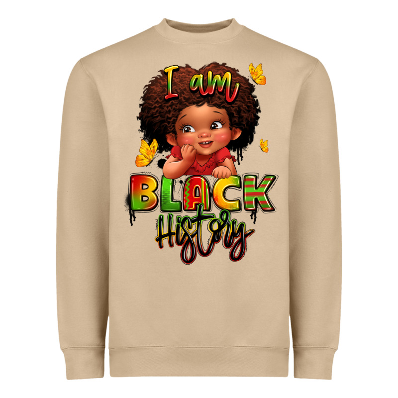 I Am Black History Juneteenth Heavyweight Sweatshirt by LillyAllenDesigns | Teevron
