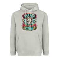 Moon Dust Mom Bull Skull Mother's Day Heavyweight Hoodie - CowGirlArtShop