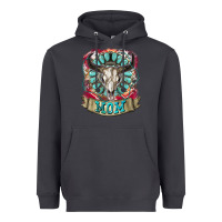 Smoke Mom Bull Skull Mother's Day Heavyweight Hoodie - CowGirlArtShop