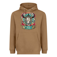 Toasted Coconut Mom Bull Skull Mother's Day Heavyweight Hoodie - CowGirlArtShop