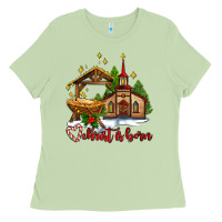 Matcha the church  chrıst is born Ladies Tee - AdoDesignShop