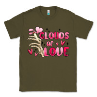 Army Green clouds of love Classic Tee - MaliasSmallBusiness