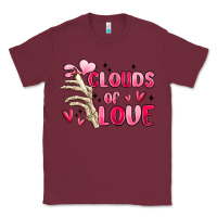 Burgundy clouds of love Classic Tee - MaliasSmallBusiness