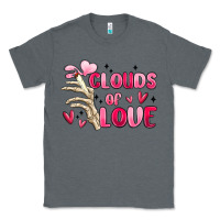 Charcoal Heather clouds of love Classic Tee - MaliasSmallBusiness