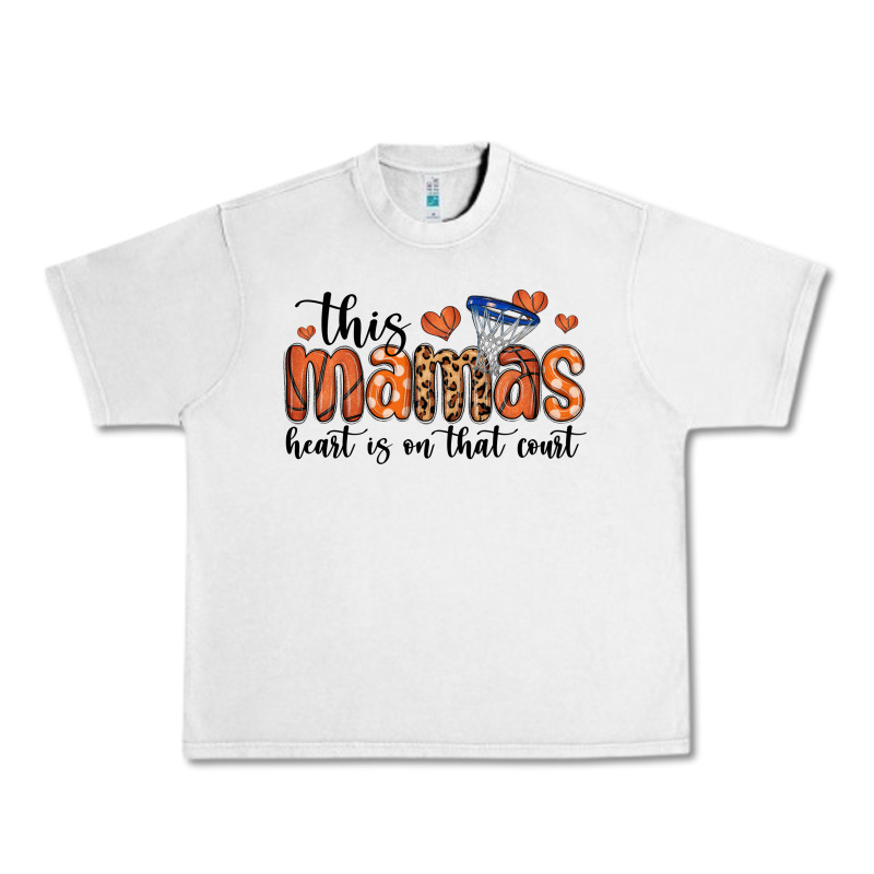 This Mamas Heart Is On That Court Urban Heavy Tee by MaliasSmallBusiness | Teevron