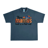 Midnight Navy this mamas heart is on that court Urban Heavy Tee - MaliasSmallBusiness