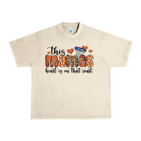 Sandshell this mamas heart is on that court Urban Heavy Tee - MaliasSmallBusiness
