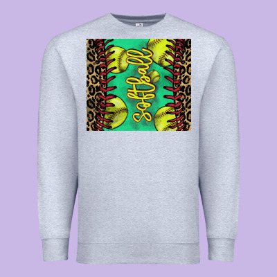 Softball Leopard Tumbler Premium Sweatshirt Designed By Howdyjamesfarm