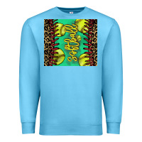 Ocean Blue Softball leopard tumbler Premium Sweatshirt - HowdyJamesFarm