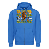 True Royal Thankful Thankful Thankful Zipper Hoodie - NancyCooperArtShop