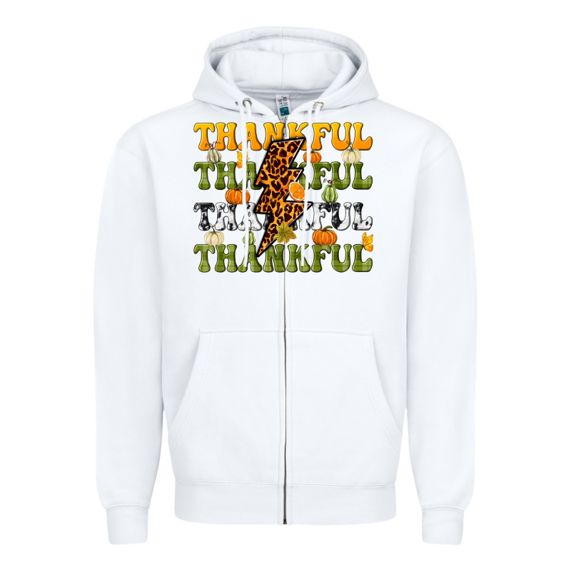 Thankful Thankful Thankful Zipper Hoodie by NancyCooperArtShop | Teevron