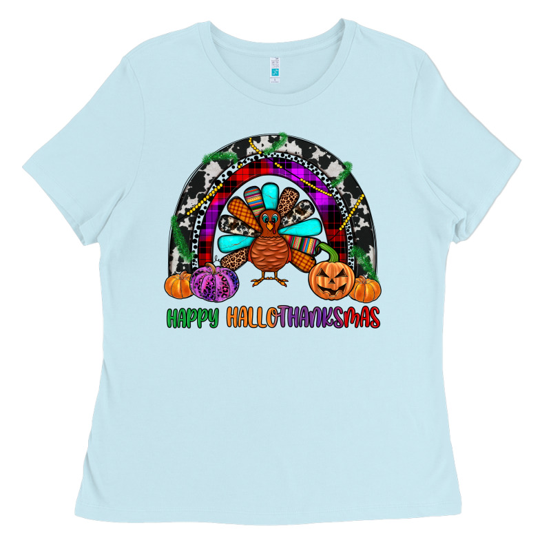 Happy Hallothanksmas Ladies Tee by JahusDesignShop | Teevron