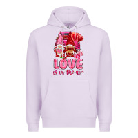 Lilac Love is in the air with gnomies Valentine's Day Premium Hoodie - HowdyJamesFarm