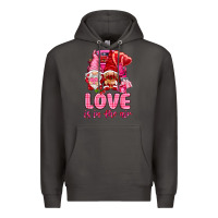 Smoke Love is in the air with gnomies Valentine's Day Premium Hoodie - HowdyJamesFarm