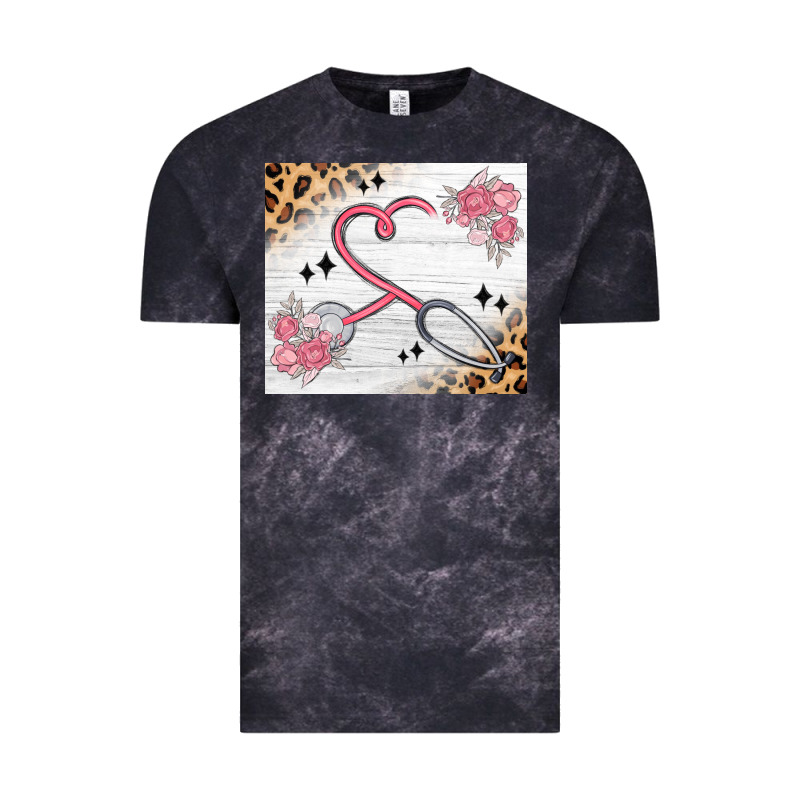 Customized Leopard Floral Nurse Vintage Tee by MaliasSmallBusiness | Teevron