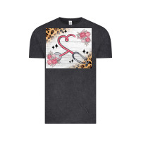 Vintage Black customized leopard floral nurse Vintage Tee - MaliasSmallBusiness