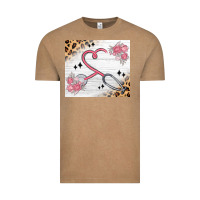 Vintage Coffee customized leopard floral nurse Vintage Tee - MaliasSmallBusiness