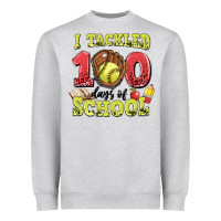 Heather Grey i tackled days of school softball Heavyweight Sweatshirt - LillyAllenDesigns