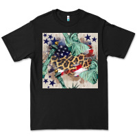 Black statue of liberty leopard Premium Tee - BundleAndBundleShop