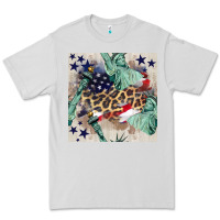 Dove Grey statue of liberty leopard Premium Tee - BundleAndBundleShop