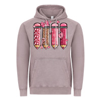 Vintage Zinc valentine' day teacher school pencils Vintage Hoodie - MaliasSmallBusiness
