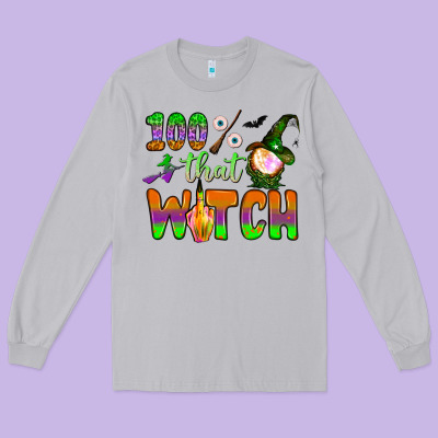 100  That Witch Long Sleeve Tee Designed By Bundleandbundleshop