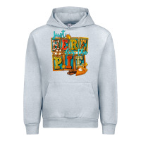 Heather Grey Just Here For The Pie Urban Hoodie - FaDigitalArtStudio