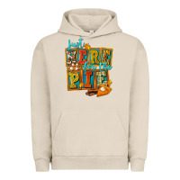 Pigment French Oak Just Here For The Pie Urban Hoodie - FaDigitalArtStudio