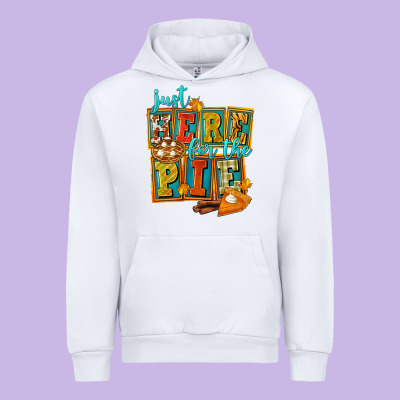Just Here For The Pie Urban Hoodie Designed By Fadigitalartstudio