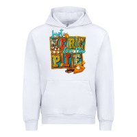 White Just Here For The Pie Urban Hoodie - FaDigitalArtStudio