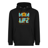 Black Being a Mom makes my life complete Mother's Day Heavyweight Hoodie - CowGirlArtShop