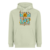 Matcha Being a Mom makes my life complete Mother's Day Heavyweight Hoodie - CowGirlArtShop