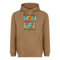 Being A Mom Makes My Life Complete Mother's Day Heavyweight Hoodie | Teevron