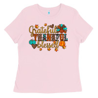 Bubblegum Pink grateful thankful blessed Ladies Tee - JahusDesignShop