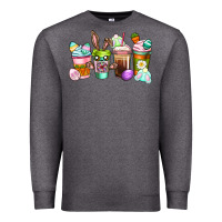 Charcoal Heather Easter coffee cups Easter Day Premium Sweatshirt - CowGirlArtShop
