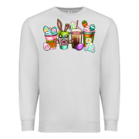 Dove Grey Easter coffee cups Easter Day Premium Sweatshirt - CowGirlArtShop
