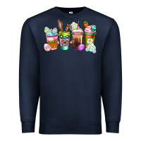 Navy Easter coffee cups Easter Day Premium Sweatshirt - CowGirlArtShop